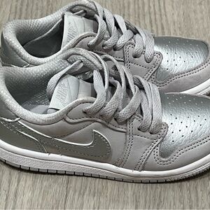 Nike Kids' Metallic Silver Sneakers